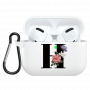 Coque AirPods Pro Alphabet : H Floral Blanc