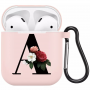Coque AirPods Alphabet : A Floral Rose