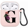 Coque AirPods Alphabet : G Floral Rose