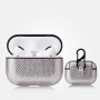 Coque AirPods Pro Cuir : Argent